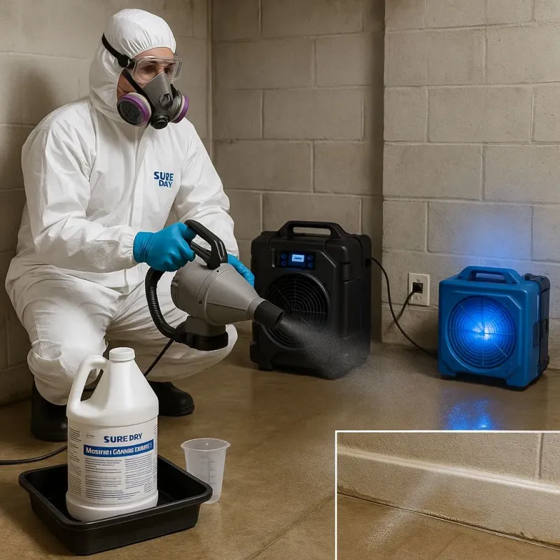Sanitization and Odor Removal process in Mastic, NY