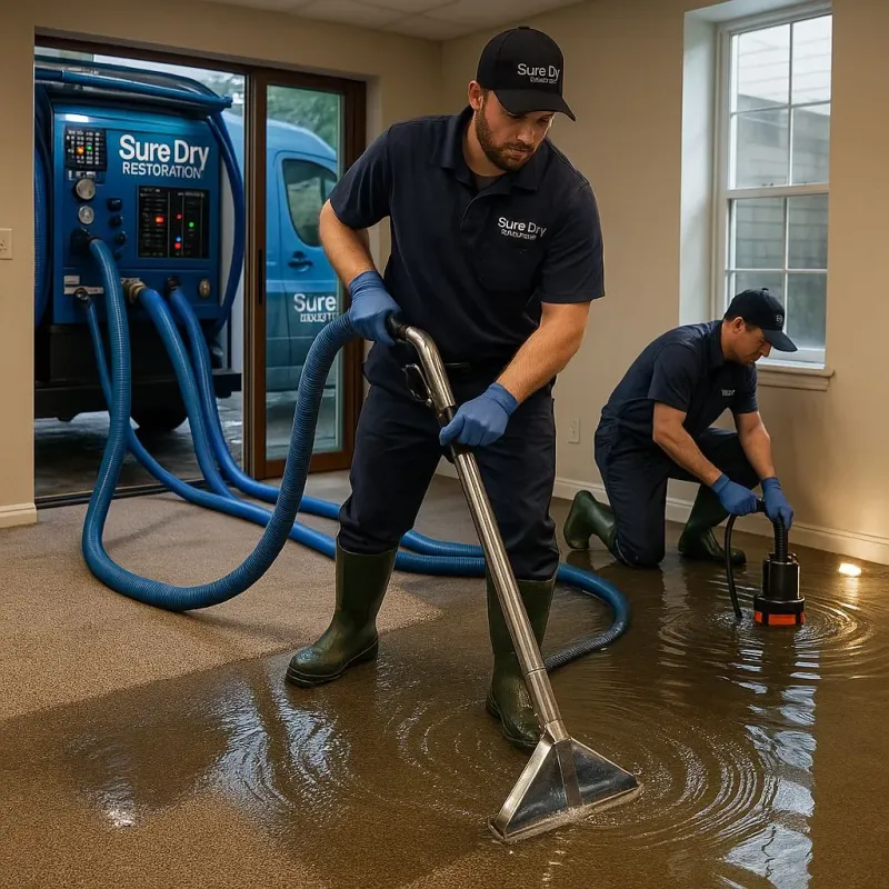 Water Extraction and Removal process in Mastic, NY
